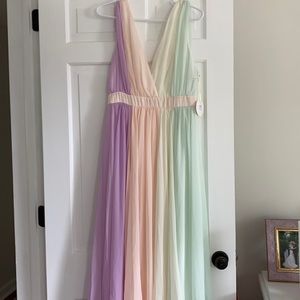 Luxxel size large rainbow dress